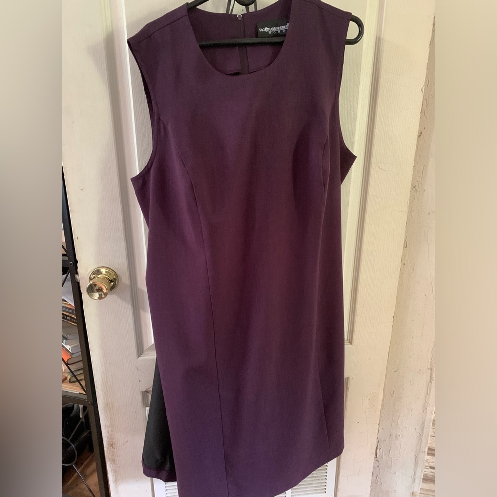Used very nice purple sleeveless dress with jacket